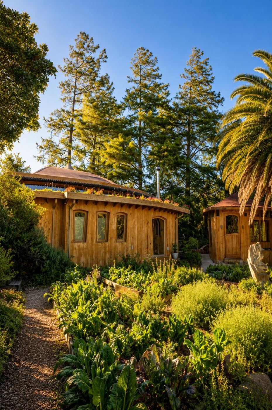 The permaculture garden at Path to Health Center