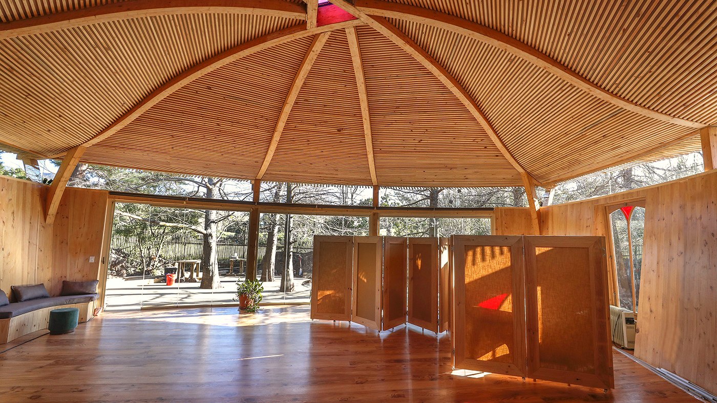 The gathering space at the heart of the Center